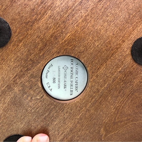 Chilmark Pewter DISNEY Comic Capers FOURSOME FOLLIES Sculpture Made In USA READ! - Picture 10 of 13